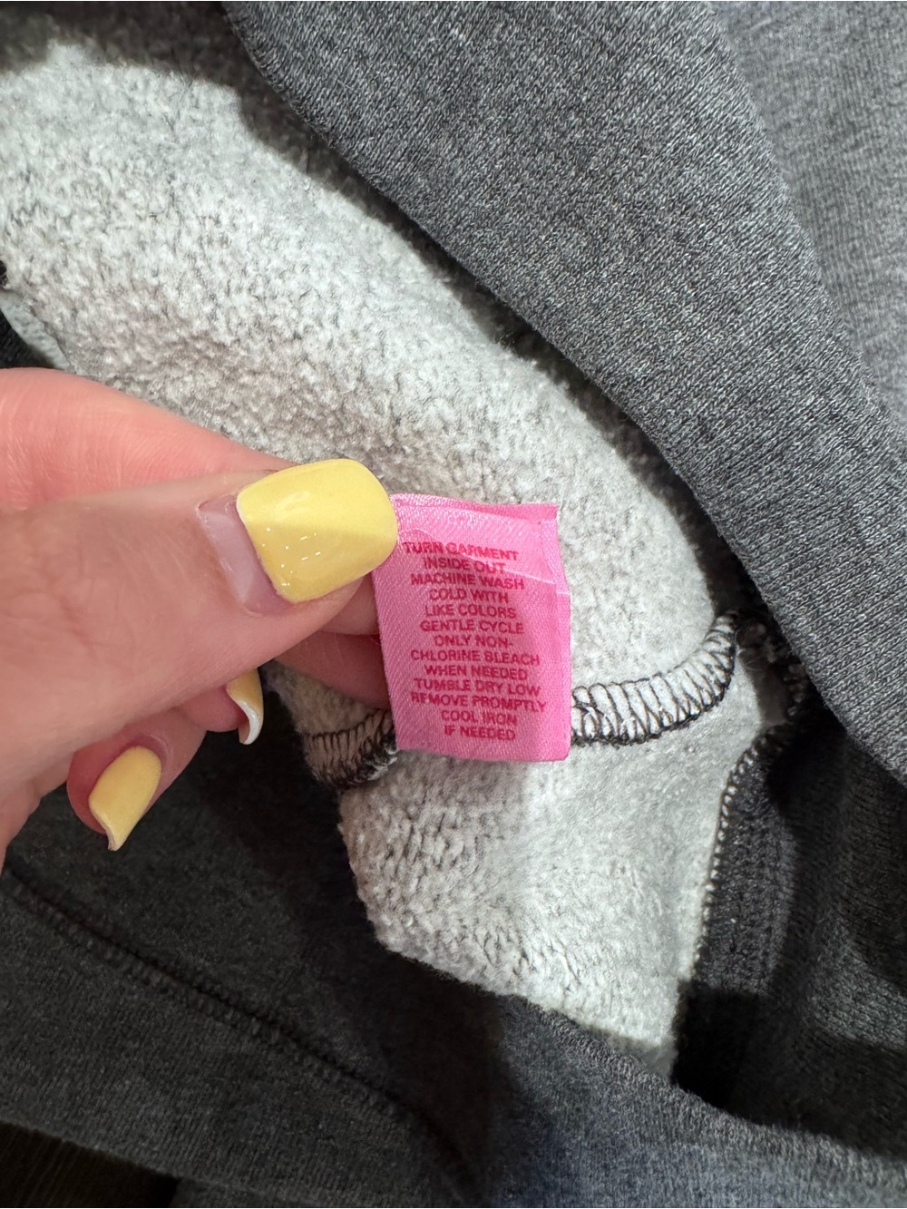 Victoria's Secret PINK Dark Gray Zip-Up Hoodie - Picture 3 of 9